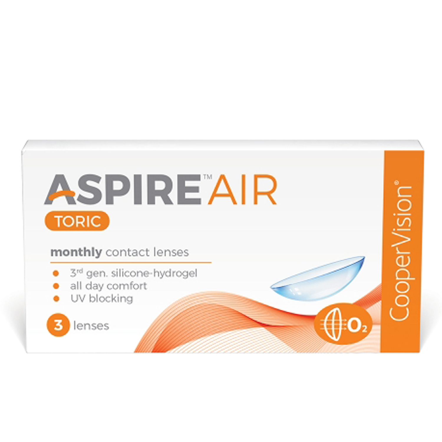 COOPER VISION ASPIRE AIR TORIC MONTHLY ( WITH CYL )