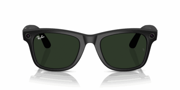 RW 4008 META WAYFARER LARGE MATTE BLACK Clear to Graphite Green Transitions® - Gallery Image