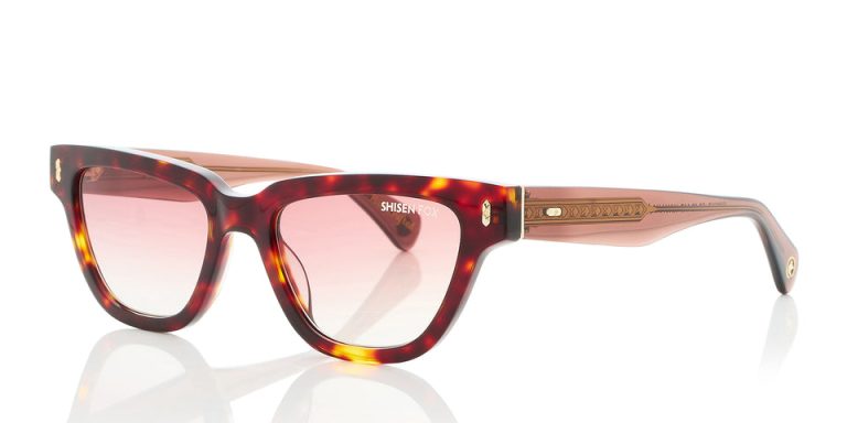 SHISEN FOX HIMIKO HAVANA / CRYSTAL BROWN SUNGLASS - Gallery Image