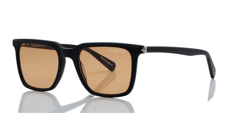 SHISEN FOX KIMYOU MATTE BLACK SUNGLASS - Gallery Image