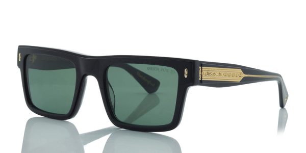 SHISEN FOX KYOTO BLACK/GOLD SUNGLASS - Gallery Image