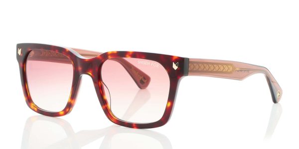 SHISEN FOX UKIYO HAVANA / CRYSTAL BROWN SUNGLASS - Gallery Image
