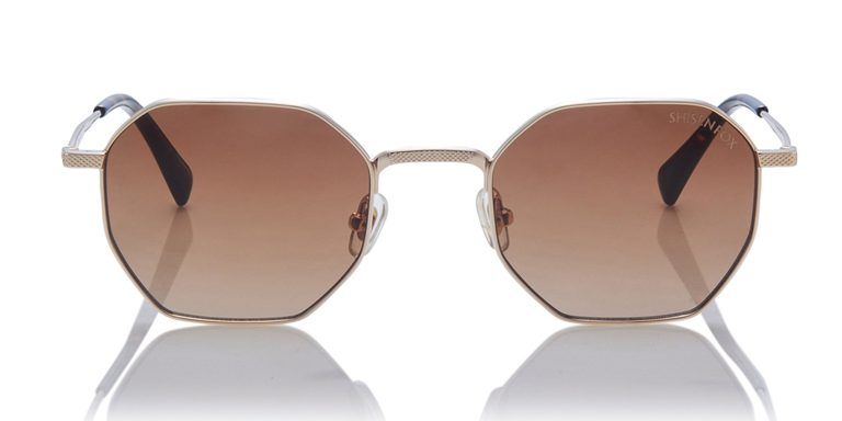 SHISEN FOX OKITA LIGHT GOLD SUNGLASS