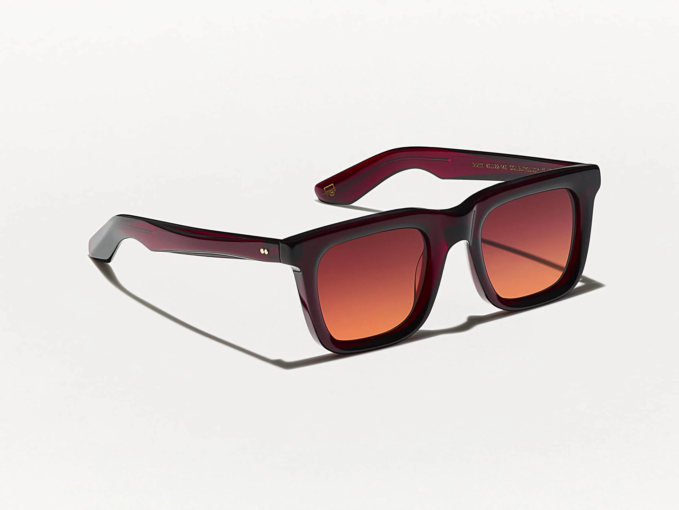 MOSCOT RIZIK BURGUNDY SUNGLASS - Gallery Image