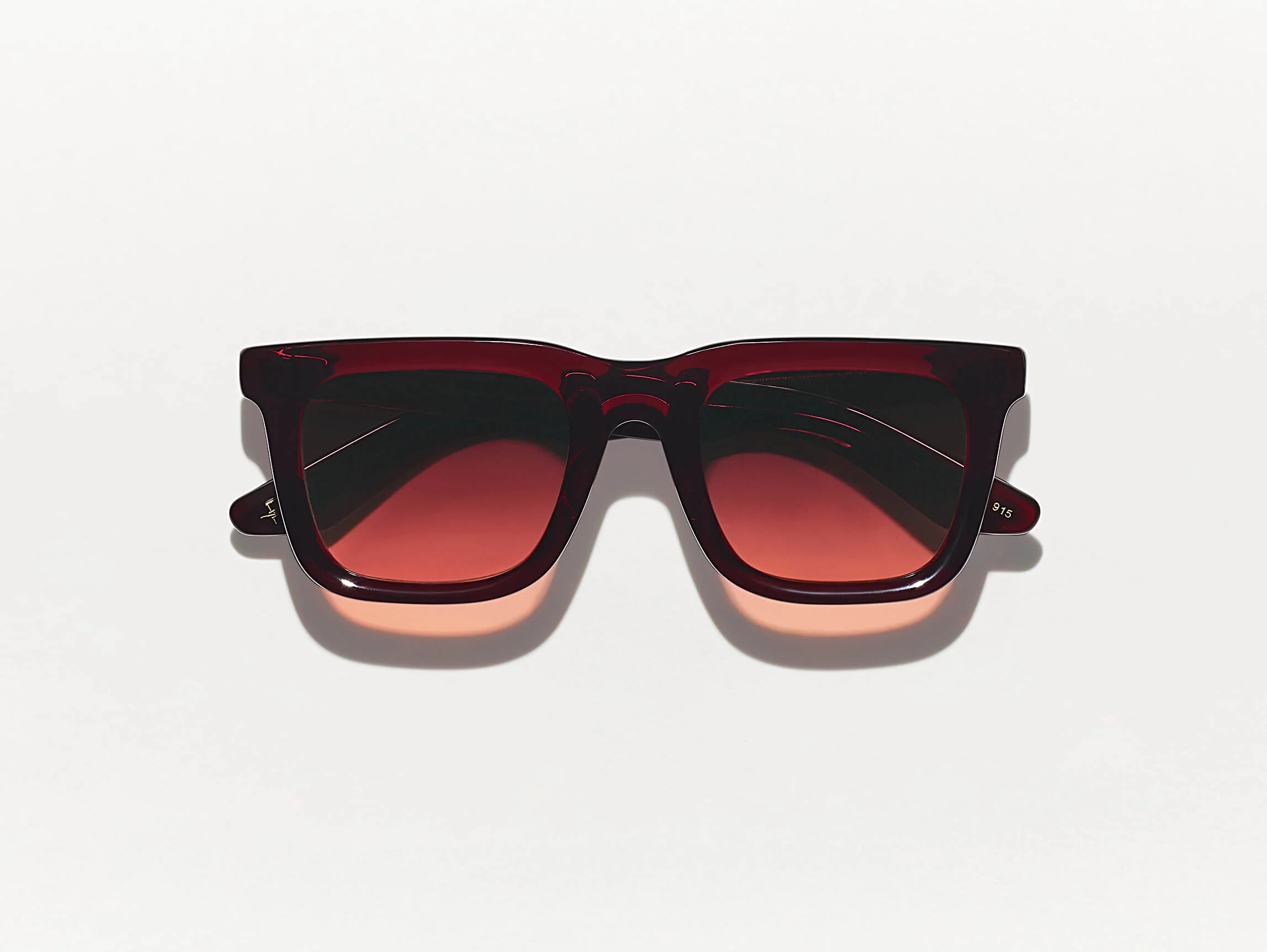 MOSCOT RIZIK BURGUNDY SUNGLASS