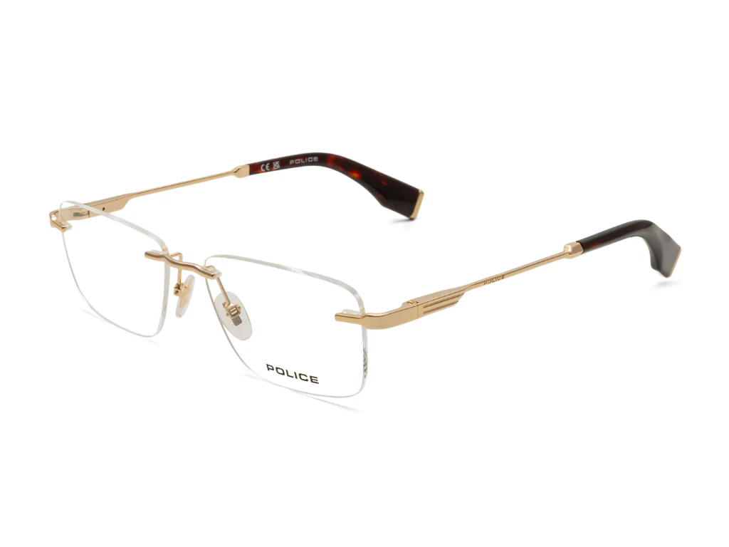 POLICE VPLV94K 0300 RIMLESS FRAME
